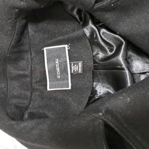 Le Chateau Wool-blend Double Breasted Belted Trench Coat - Picture 2 of 16